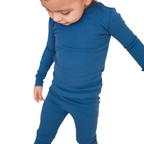 Ocean Blue Organic Cotton Two Piece Pajama Set