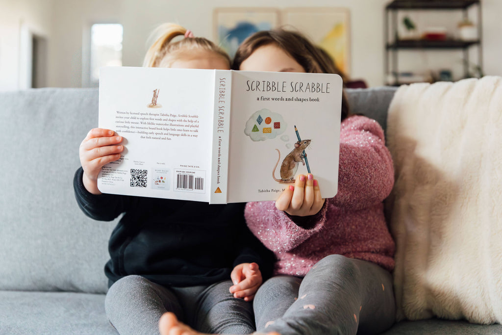 Scribble Scrabble: A Board Book of First Words