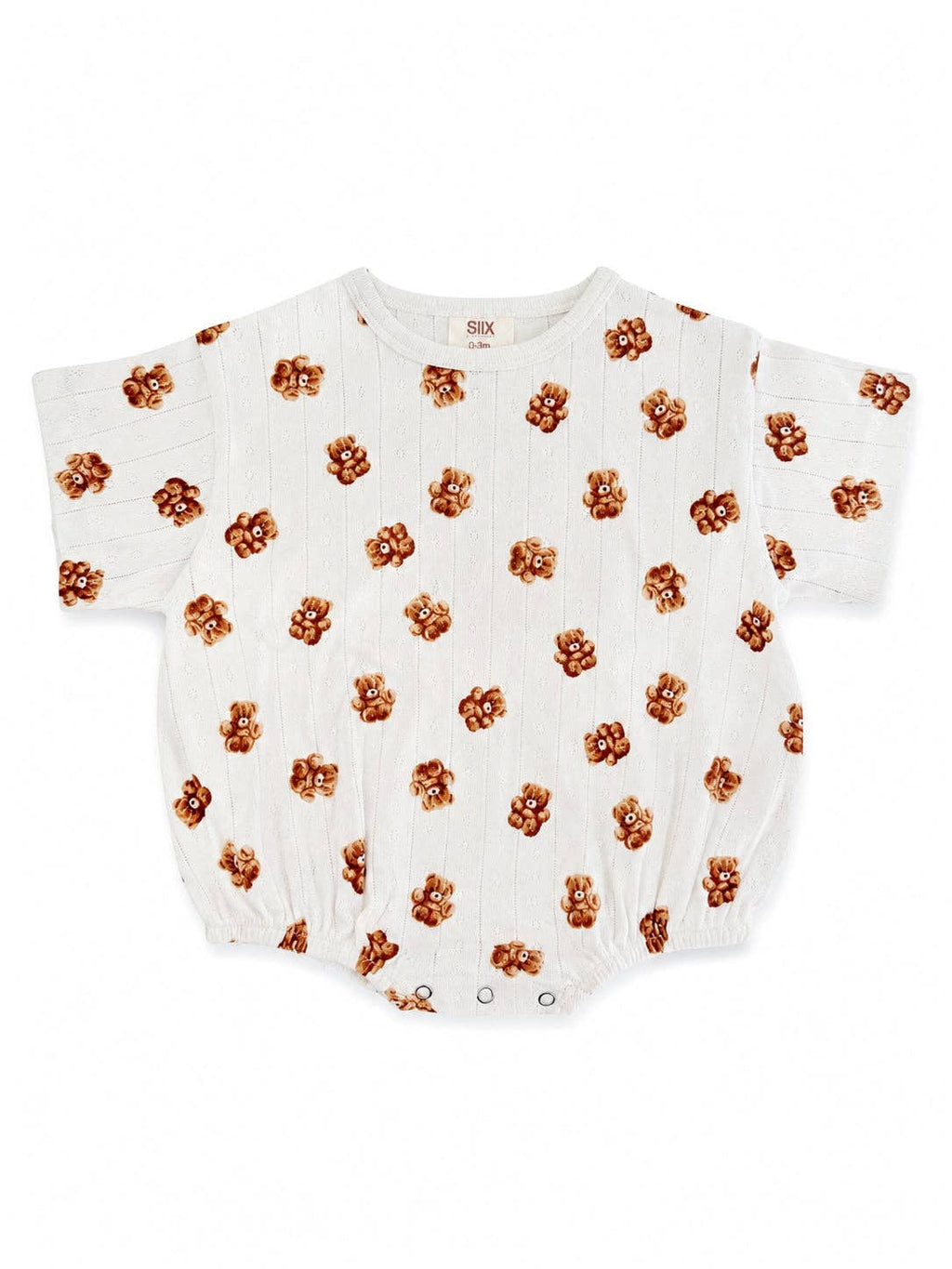 Teddy Bear Organic Pointelle T-Shirt Bubble