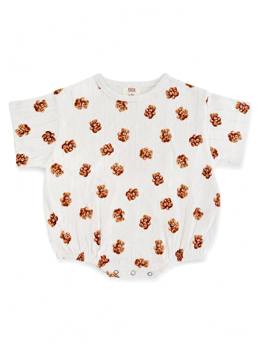 Teddy Bear Organic Pointelle T-Shirt Bubble