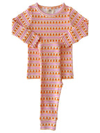 Pumpkin Stripe Pink Organic 2-Piece Set
