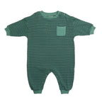 Thin Green Stripe Romper