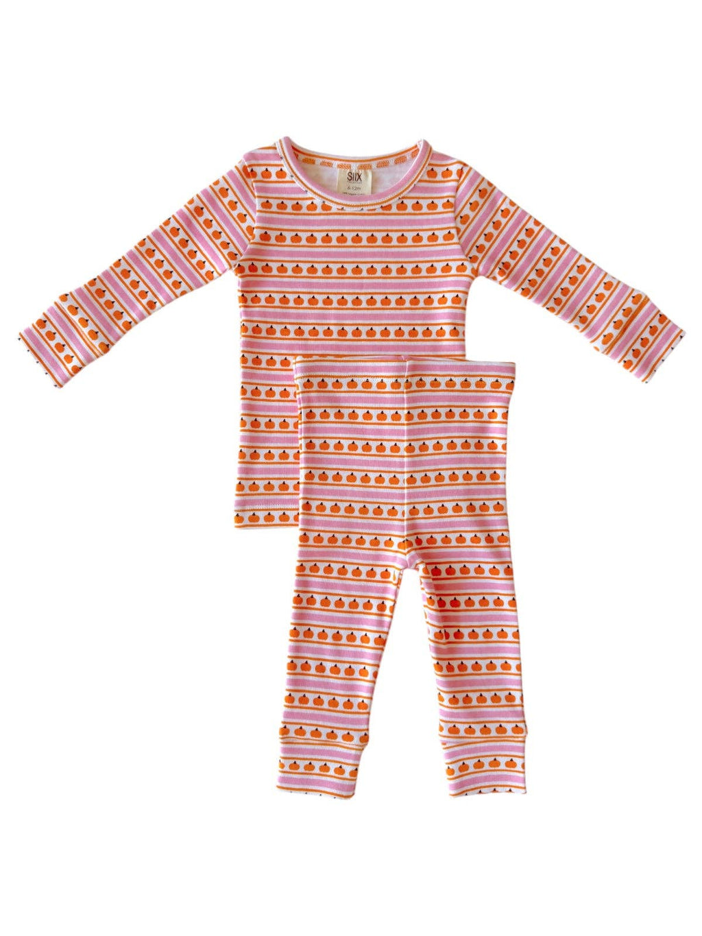 Pumpkin Stripe Pink Organic 2-Piece Set