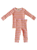 Pumpkin Stripe Pink Organic 2-Piece Set