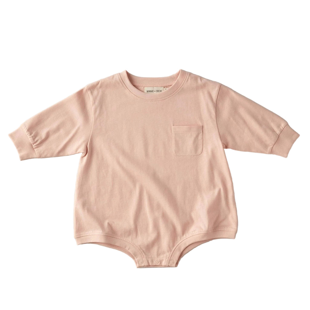 Little Peach Pocket Romper