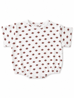 Football Organic Pointelle T-Shirt Bubble