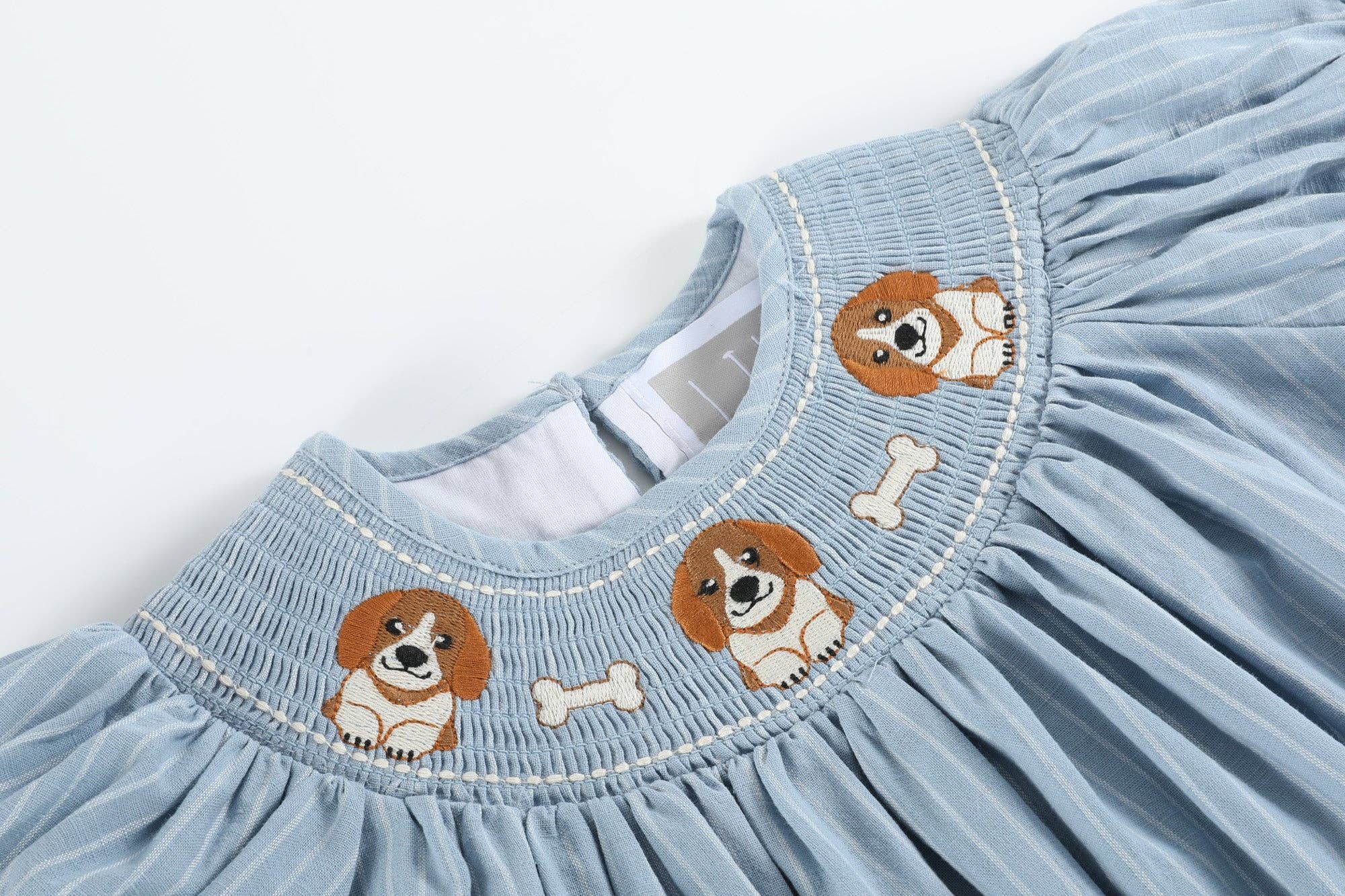 Puppy Smocked Dress