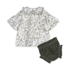 Lucille Floral Baby Dress & Bloomer Set