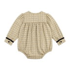 Hand Smocked Gingham Baby Romper