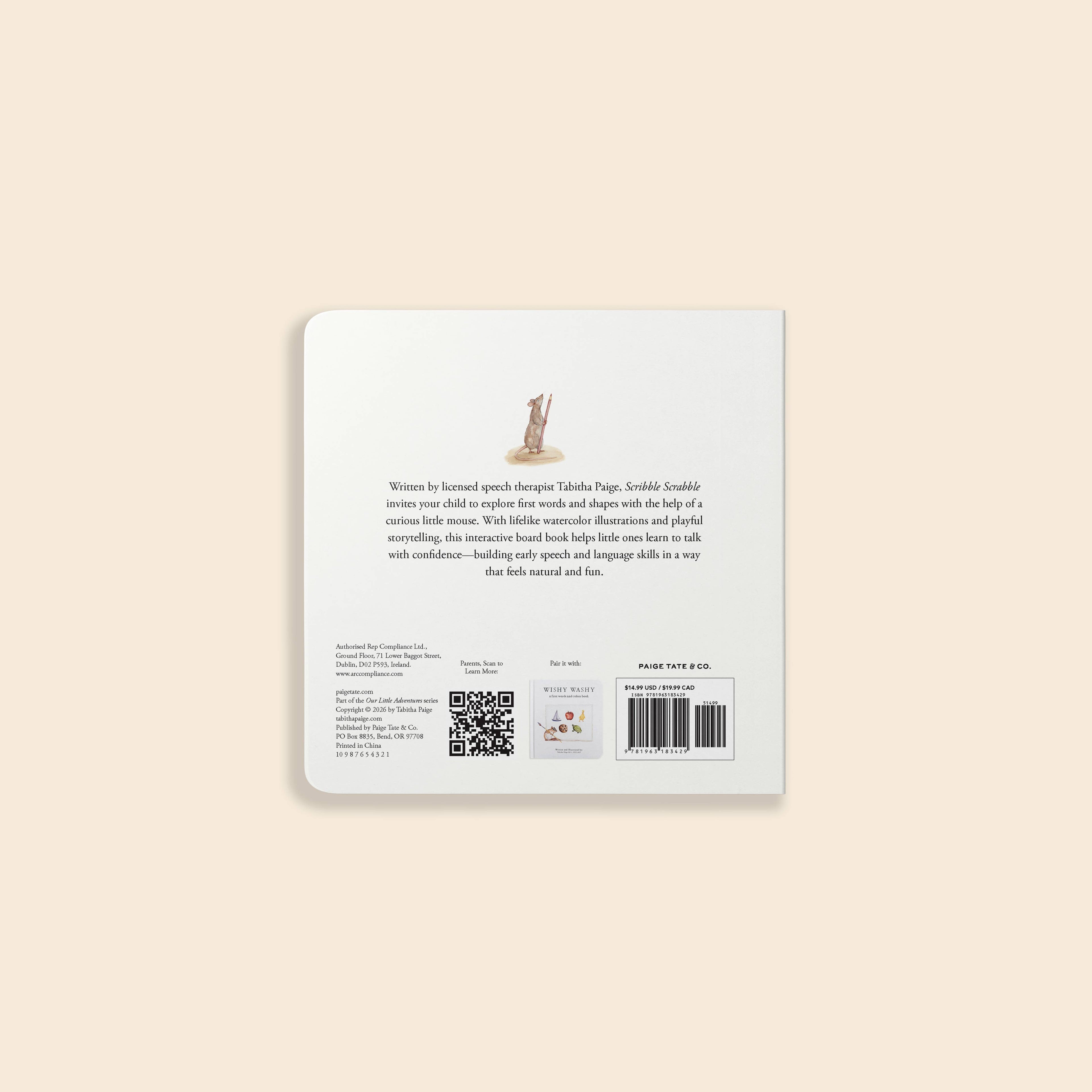 Scribble Scrabble: A Board Book of First Words