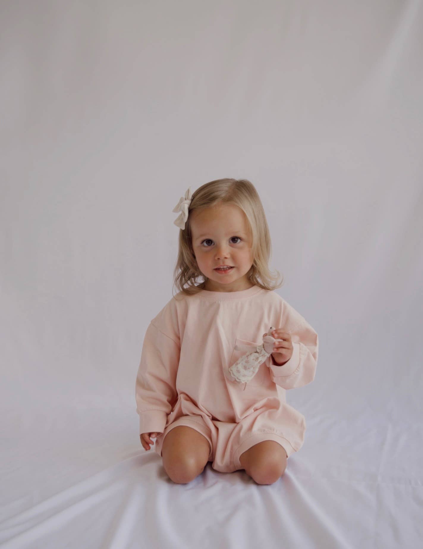 Little Peach Pocket Romper