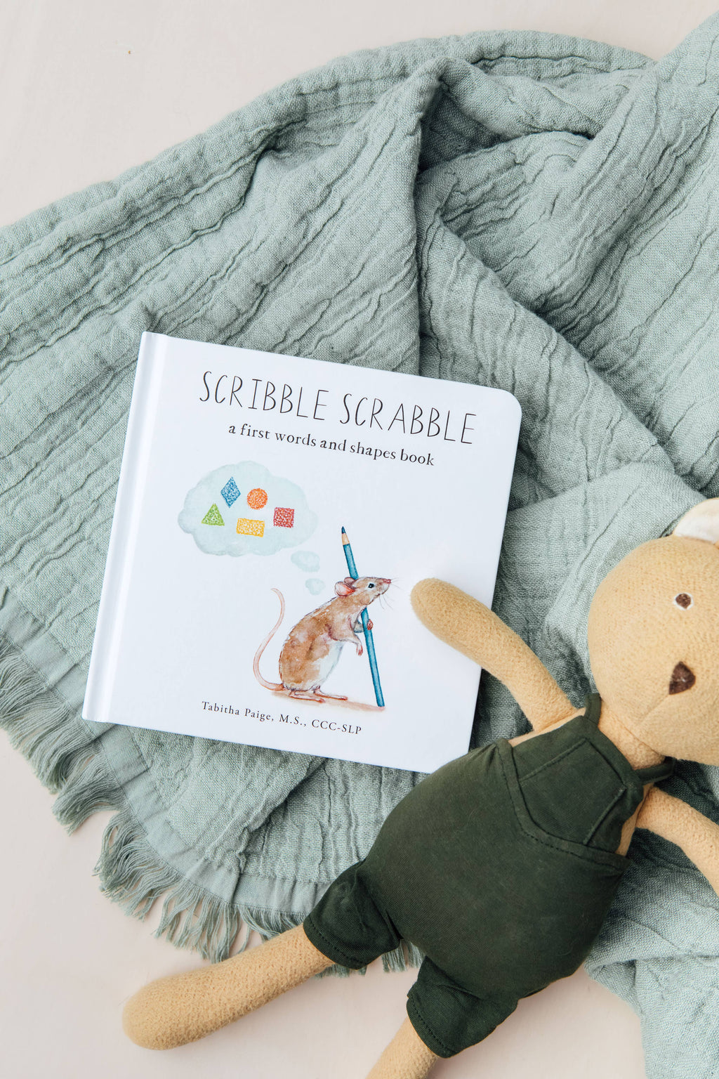 Scribble Scrabble: A Board Book of First Words