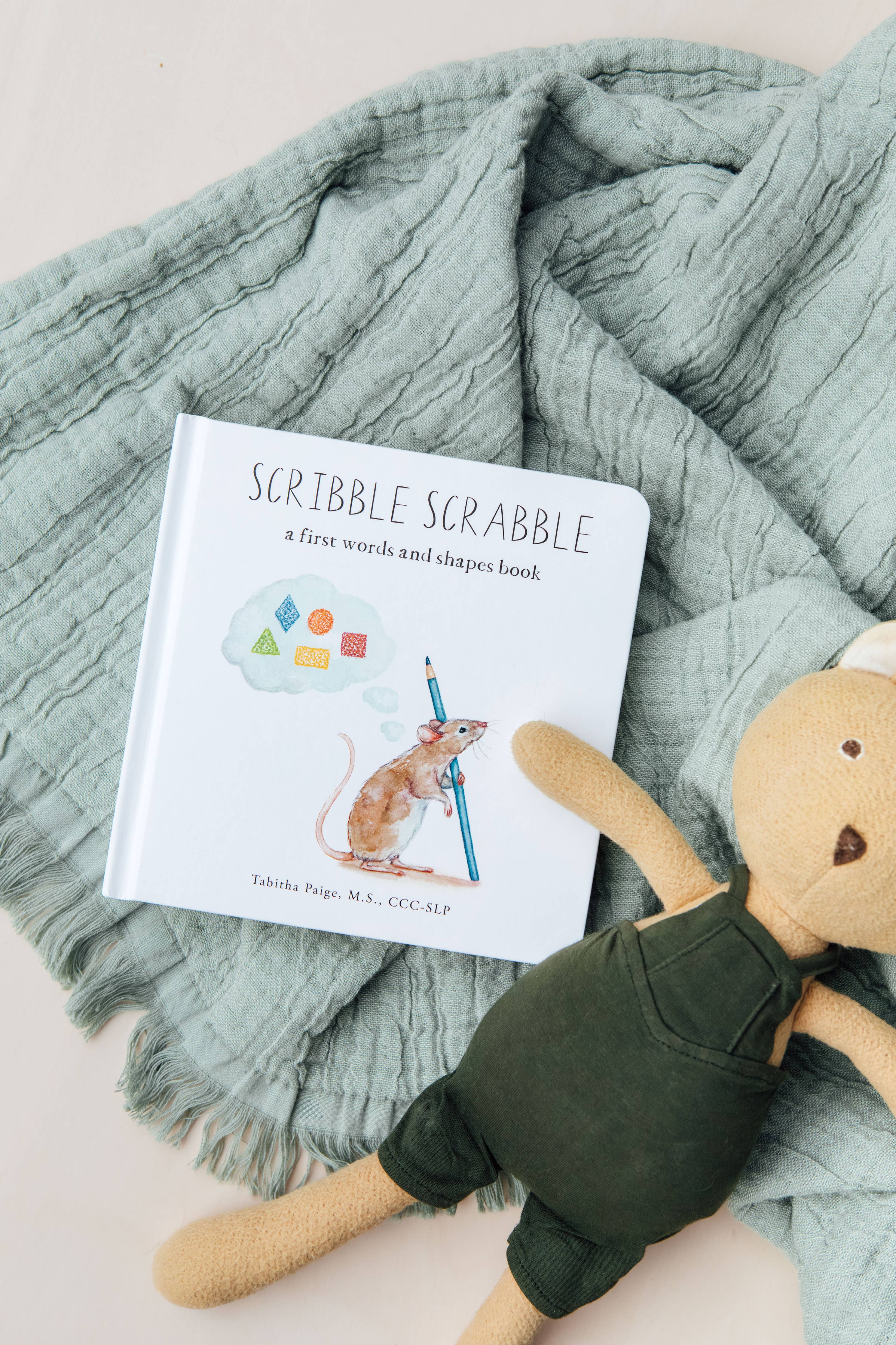 Scribble Scrabble: A Board Book of First Words